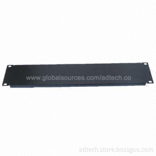 2U Blank Steel Panel, RAL9004/RAL7044 Color